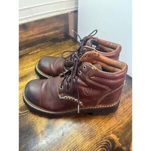Bottes en cuir avec talon kitten heel - Marron foncé - FEMME | H&M FR